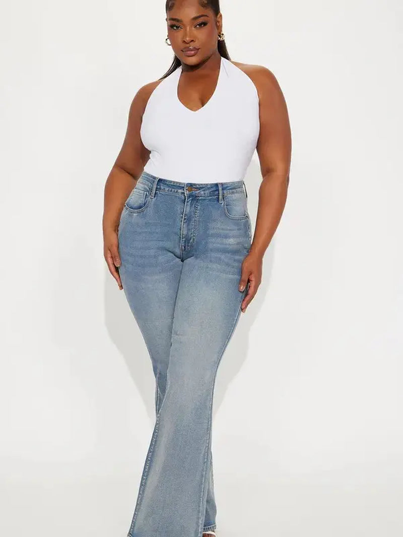Tall Gemma Sculpting Stretch Flare Jeans - Vintage Wash