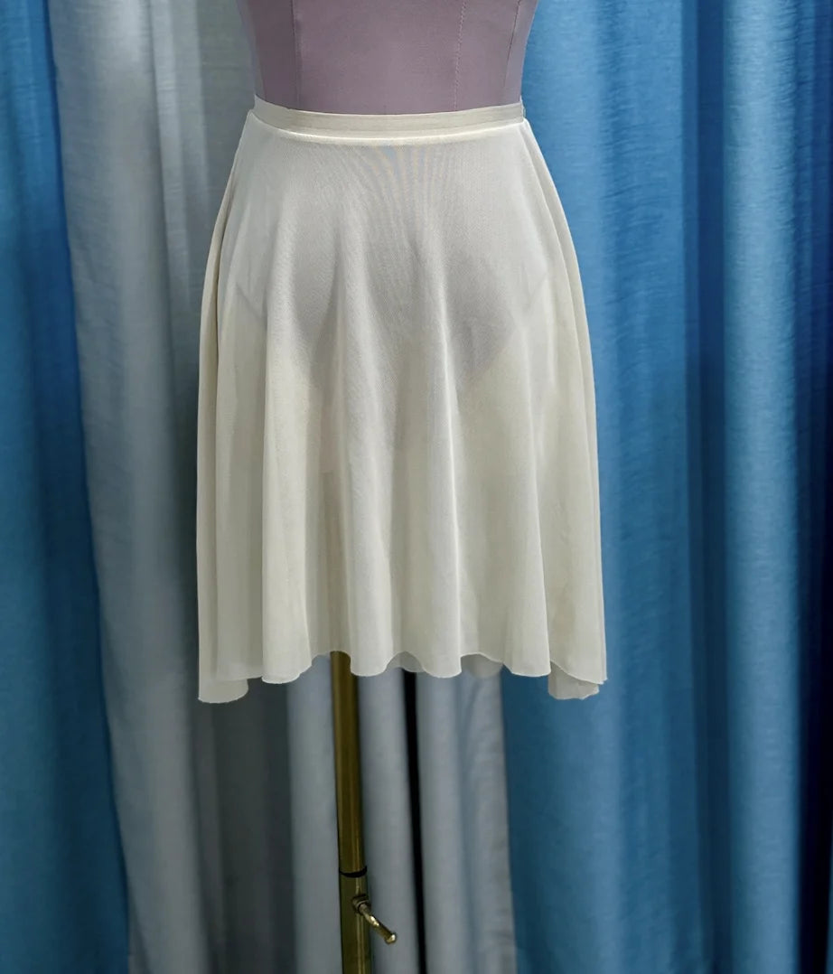 Ballet Dance Skirt Women High Quality Soft Net Printing Dance Leotard Dress Girl'S Dance Practice Long Skirt