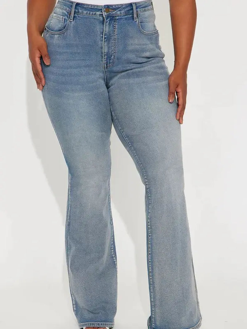 Tall Gemma Sculpting Stretch Flare Jeans - Vintage Wash