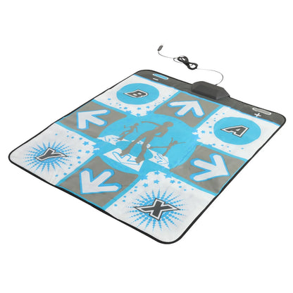 Non-Slip Wii Dance Mat for Active Life Games, ABS Dancing Pad Compatible with Wii Console and Dancing Stage Hottest Party, 35In