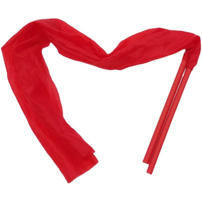 1.5M/2M Dance Streamer Gymnastics Dance Ribbons Belly Dance Real Silk Ribbon Throw Streamer with Rod