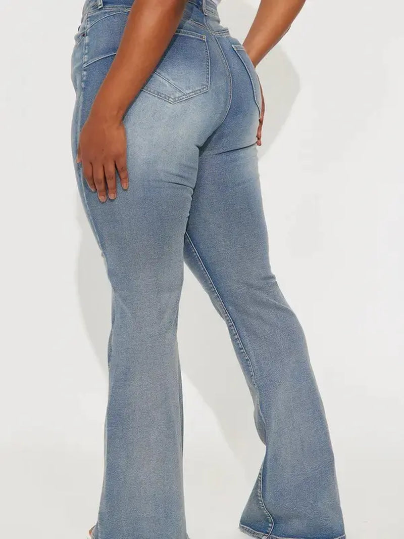 Tall Gemma Sculpting Stretch Flare Jeans - Vintage Wash