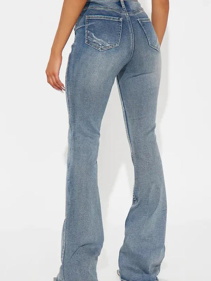 Tall Gemma Sculpting Stretch Flare Jeans - Vintage Wash